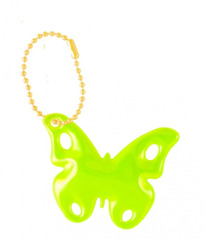 3M reflexní přívěsek žlutý motýl - splňuje EN 13356 | EN 17353